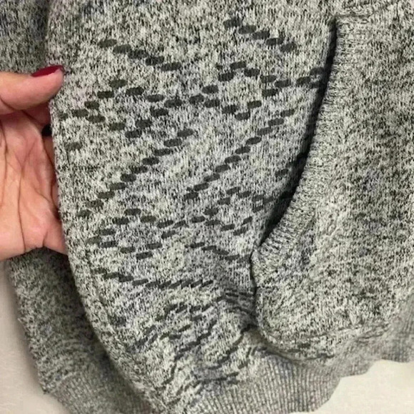 Vans Gray Pullover Sweatshirt Men's Size Small Leather Vans Patch Fall - Picture 8 of 9